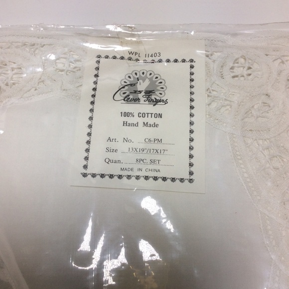 Timeless Treasures Battenberg 8pc Placemat/napkins - Picture 4 of 7